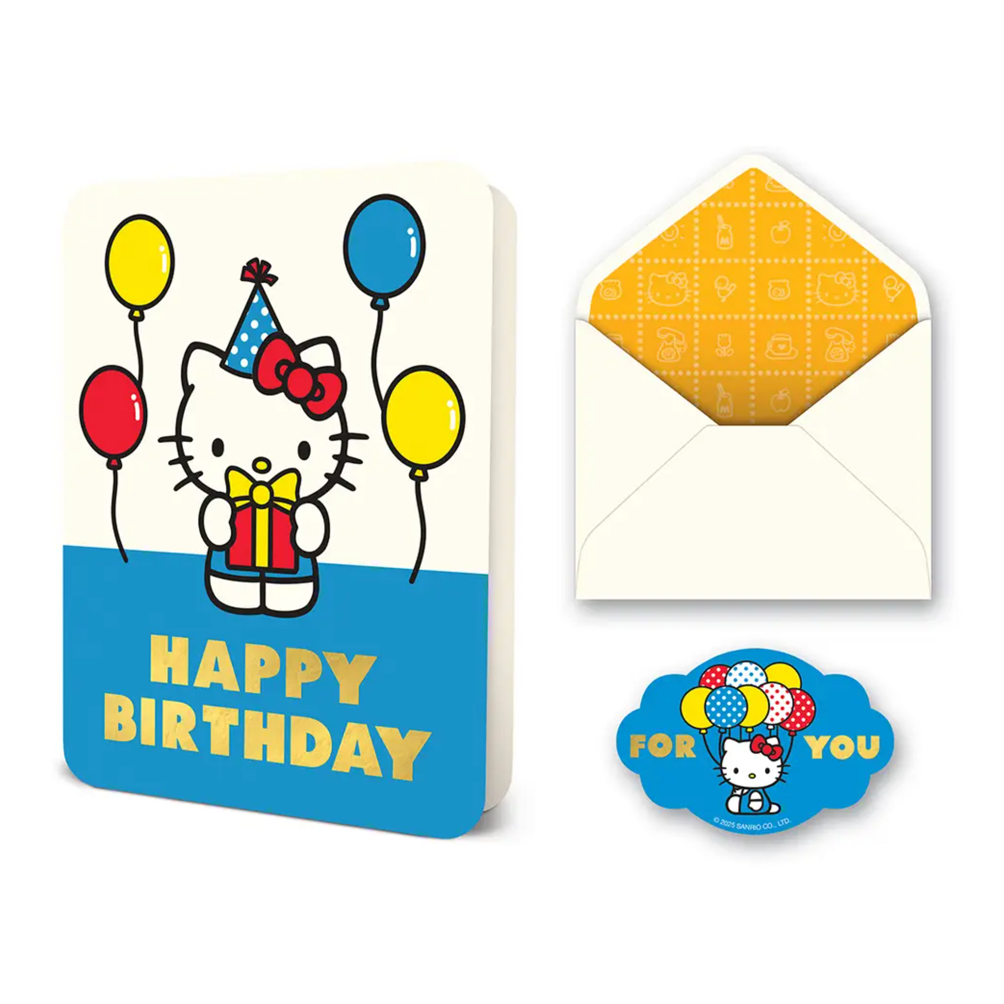Retro Hello Kitty Happy Birthday Card