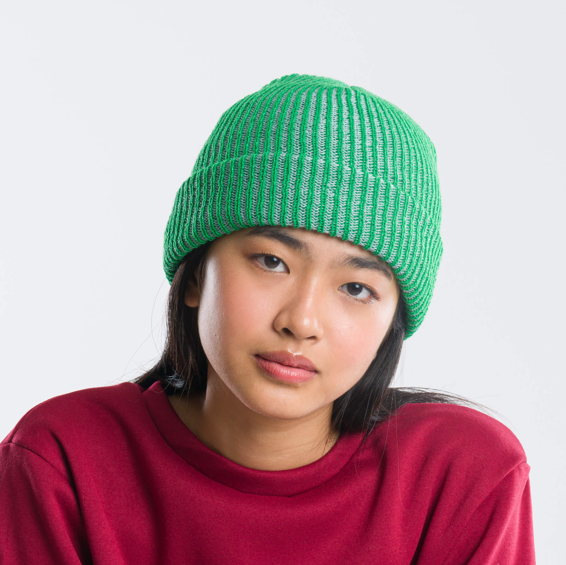 Simple Rib Knit Beanie