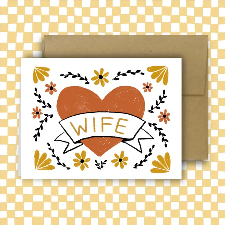 Wife ~ Classic Heart Card