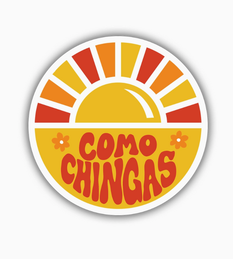 Como Chingas Retro Mexican Sticker