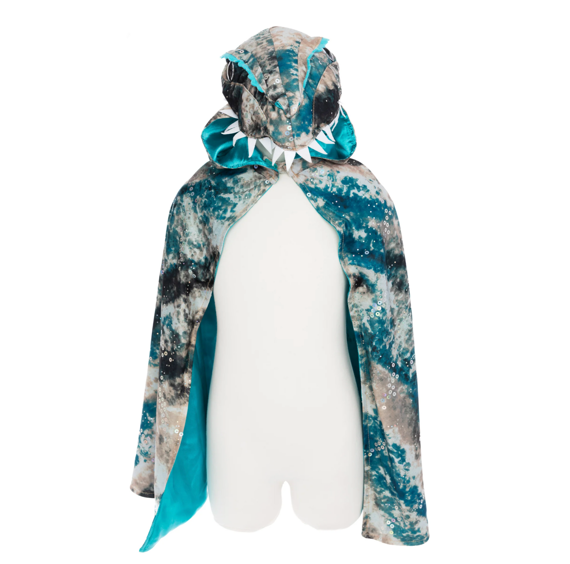 Raptor Cape, Teal/Brown, Size 5-6