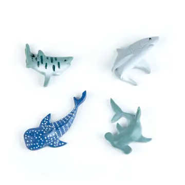 Colorful Shark Magnets s/4