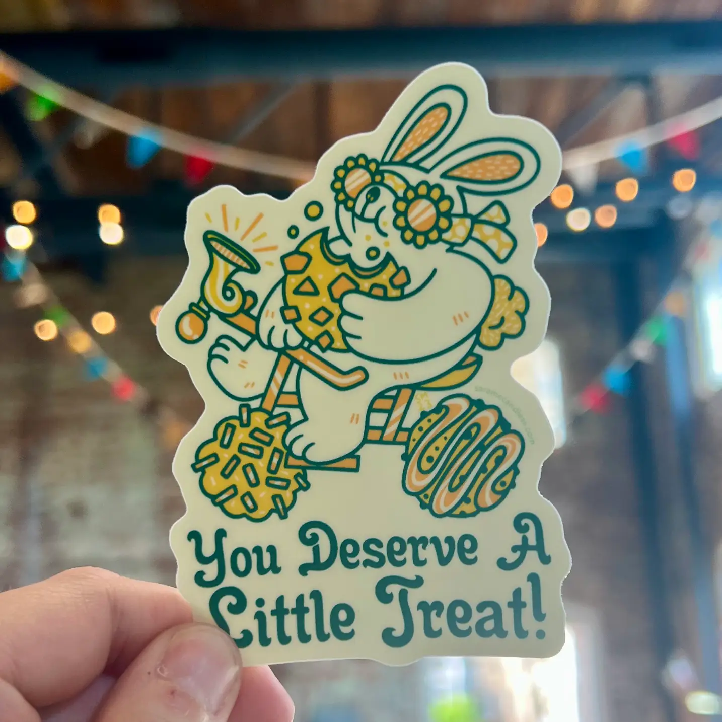 You Deserve A Little Treat Sticker