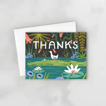 Thanks Gator Greeting Card (Boxed set of 8)