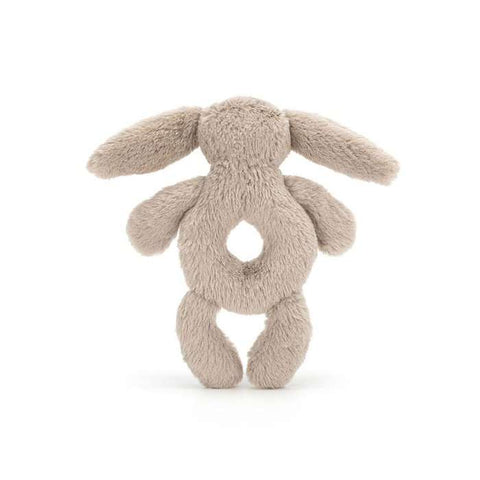 Bashful Beige Bunny Ring Rattle