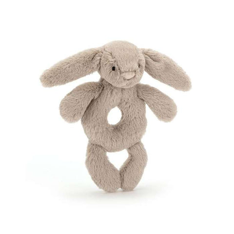 Bashful Beige Bunny Ring Rattle