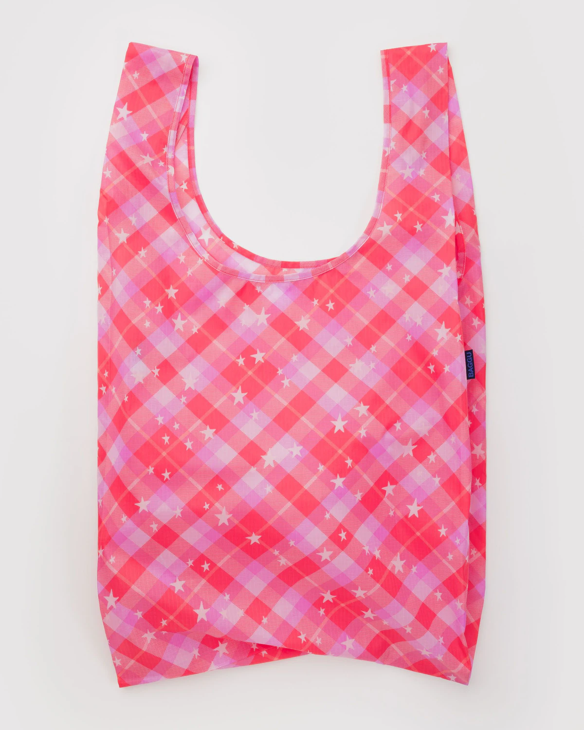 Big Baggu - Pink Star Plaid