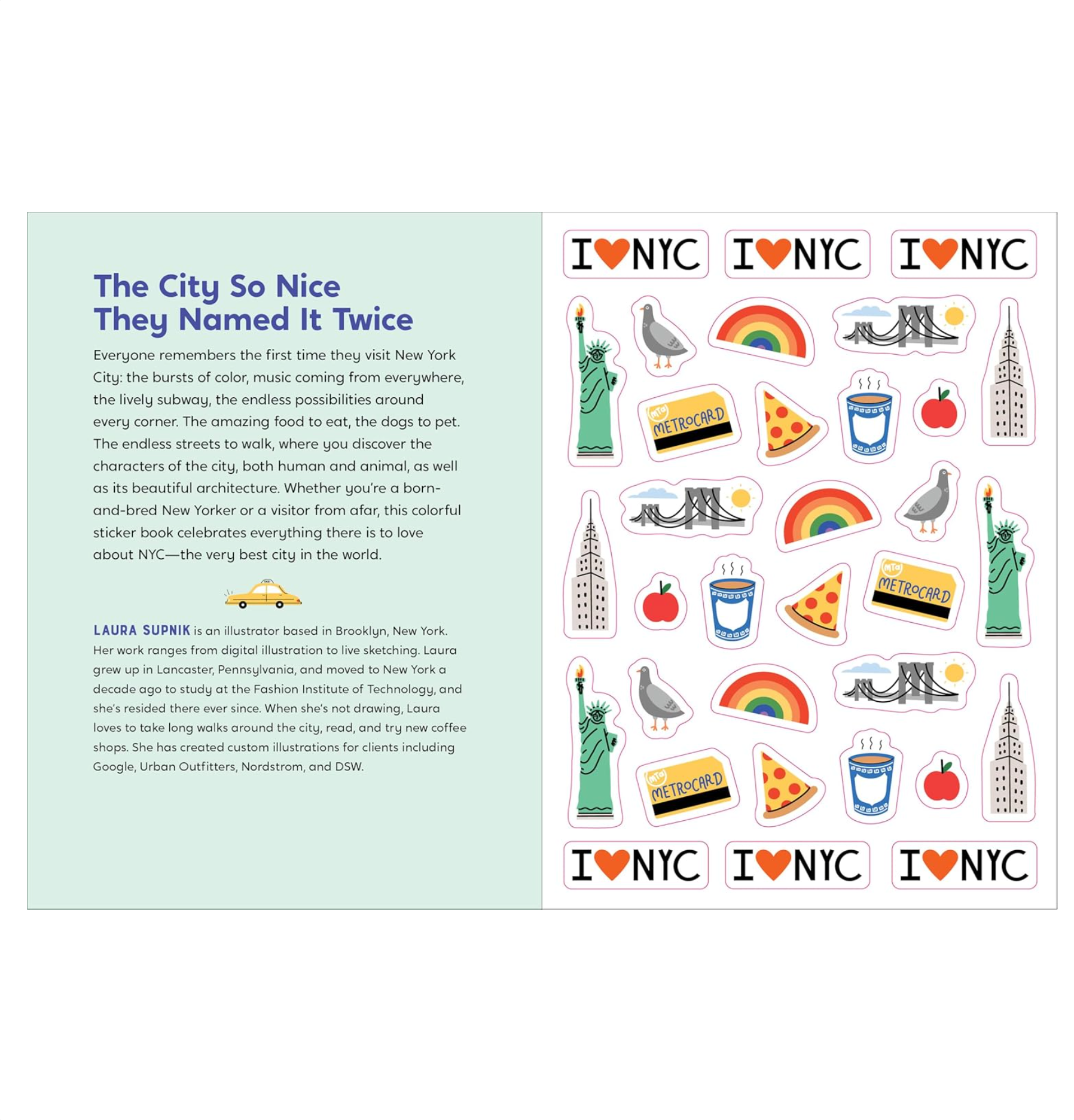 I Love New York City Sticker Book