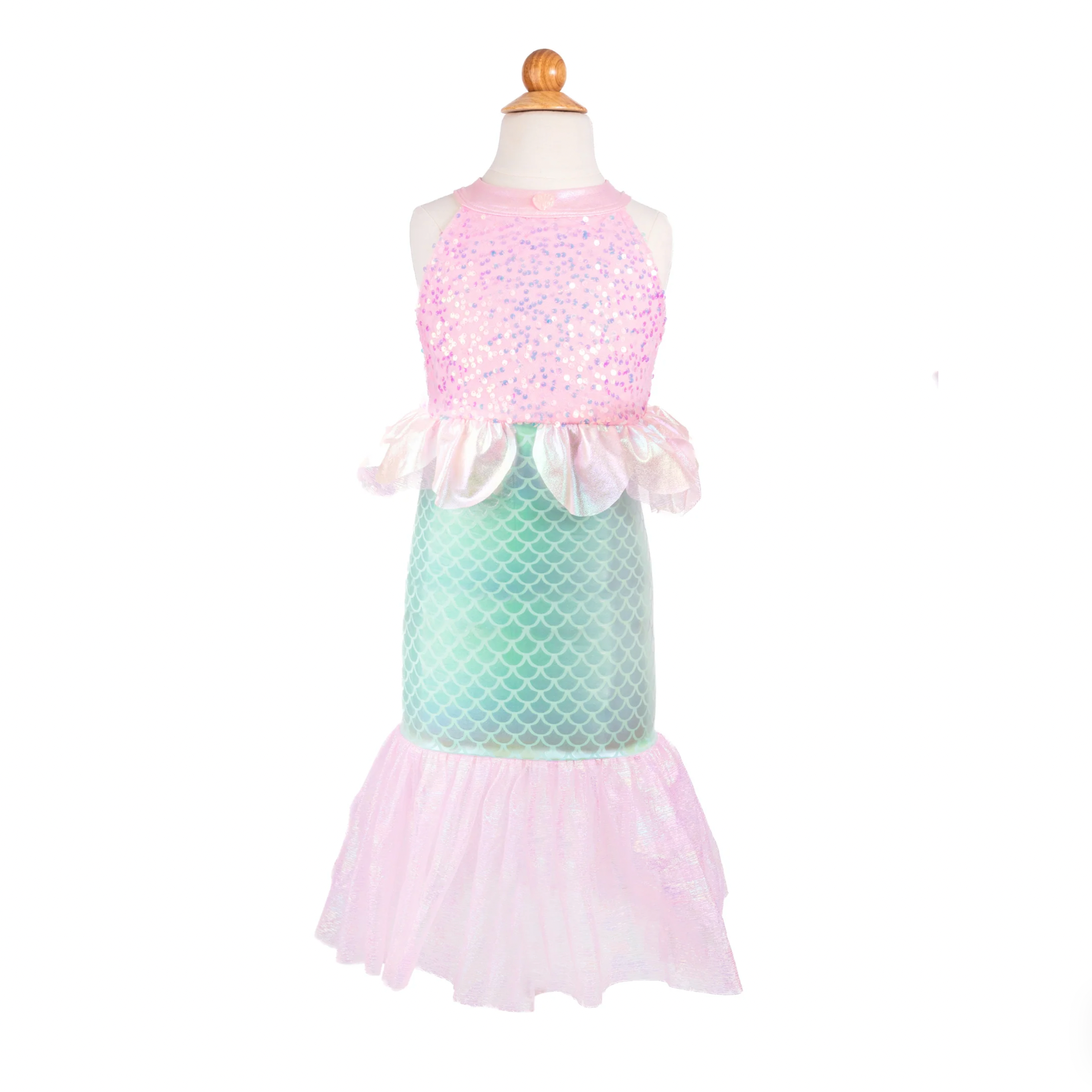 Misty Mermaid Dress Pink/Mint, Size 3-4