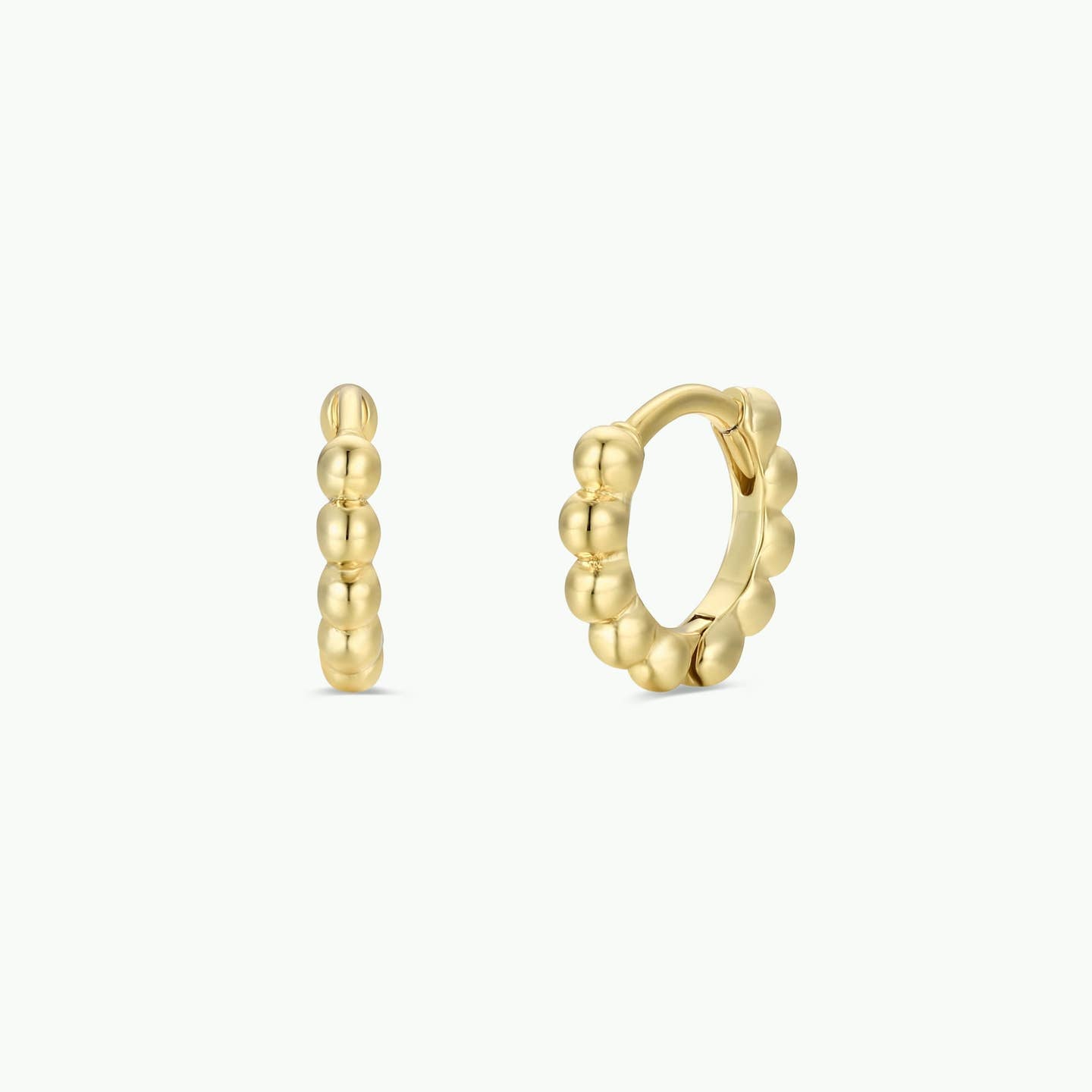 Ball Hoop - Tiny - Gold Earrings