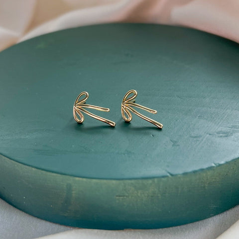 Silver Ribbon Earrings