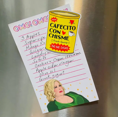 Cafecito Die Cut Magnet