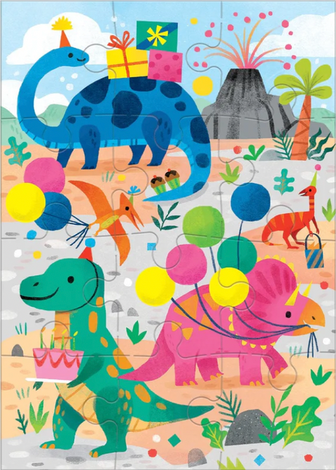 Dino Party Greeting Card Puzzle