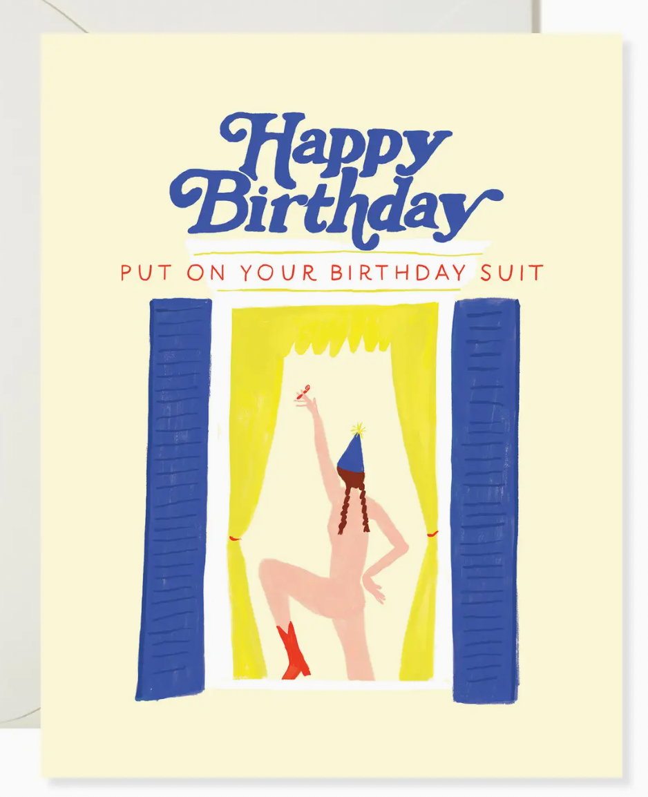 Birthday Suit - Cheeky Pun Birthday Card