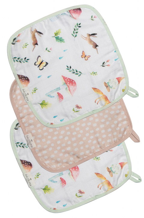 Woodland Gnome 3 Piece Washcloth