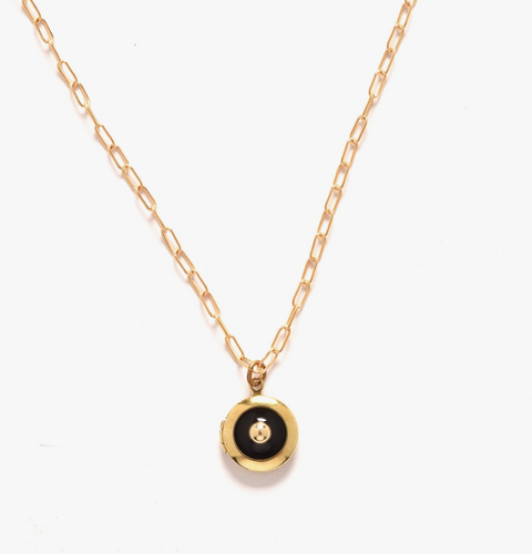 Radial Locket Necklace 17"