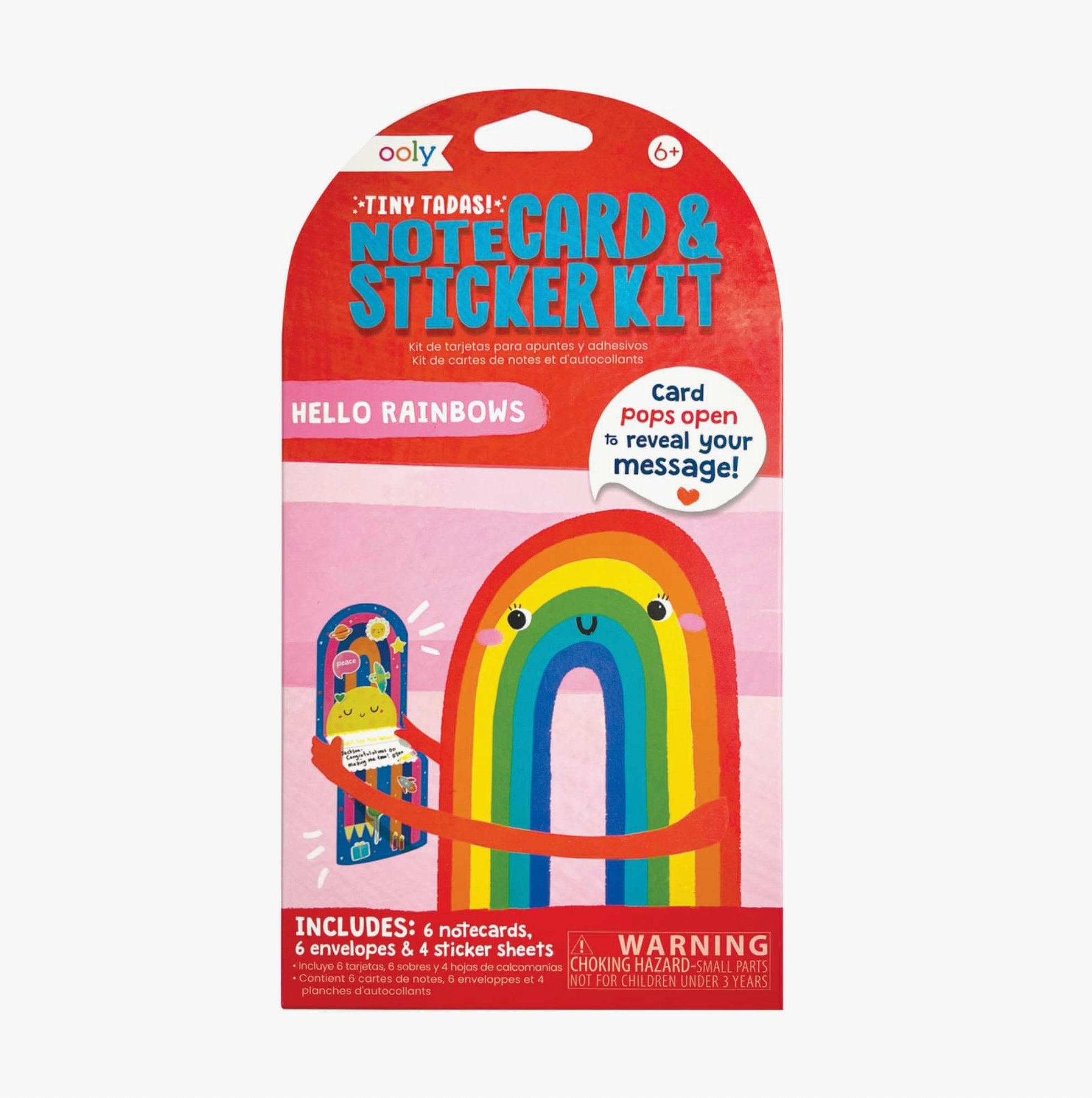 Tiny Tada! Note Cards & Sticker Set - Hello Rainbows