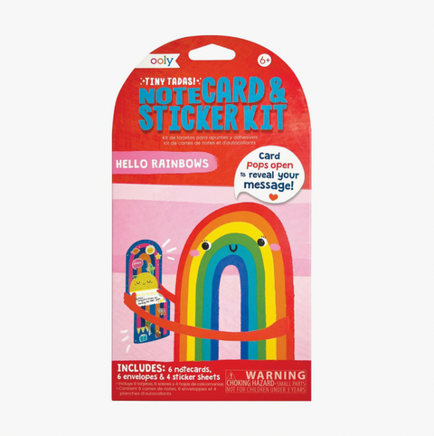 Tiny Tada! Note Cards & Sticker Set - Hello Rainbows