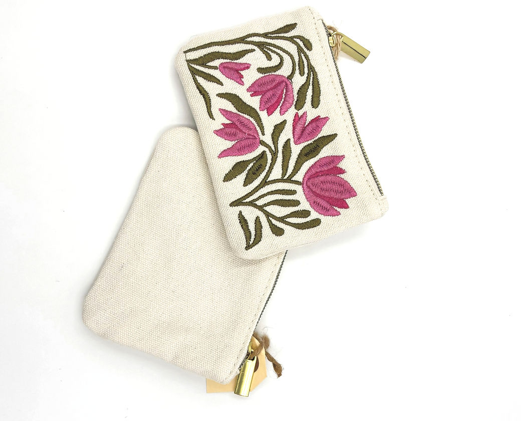 Coin Pouch Flower Market Tulip