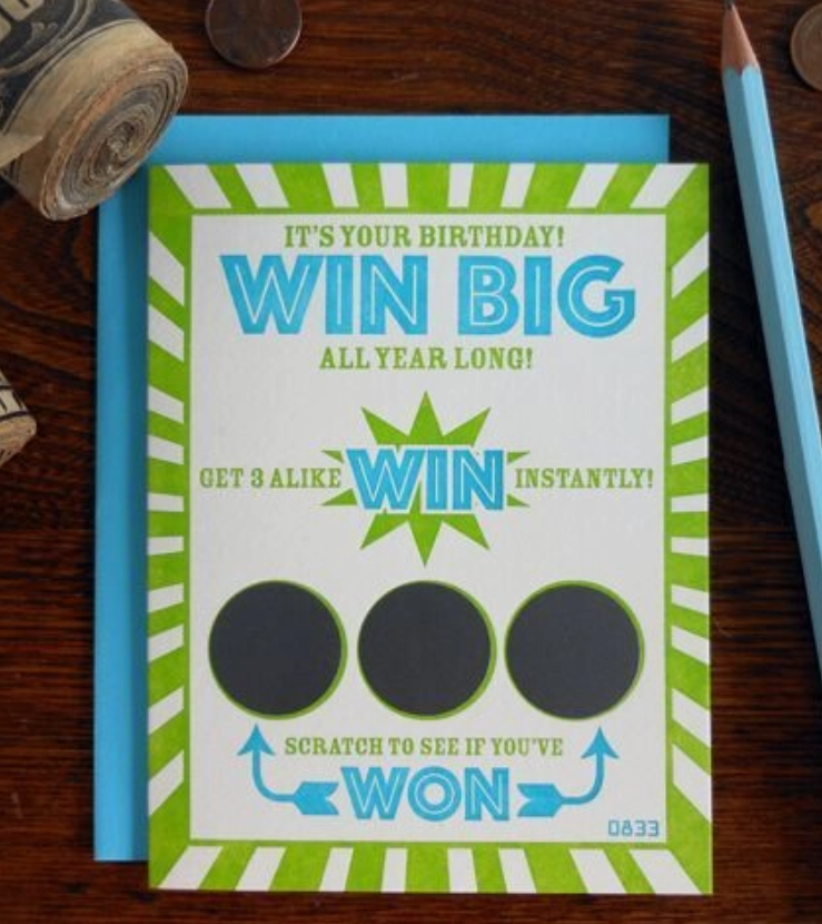 Birthday Scratch Off Ticket