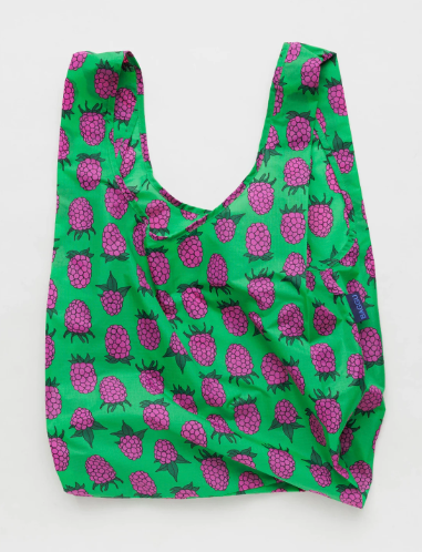 Standard Baggu Bag Green Raspberry