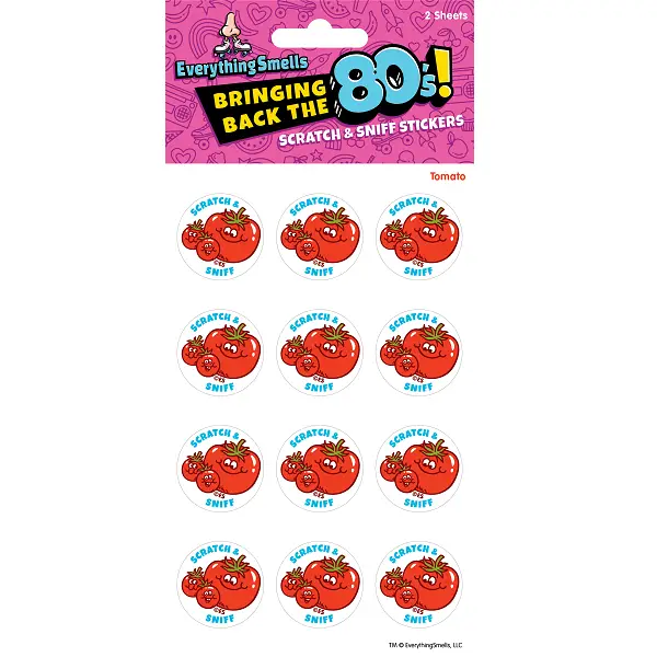 Tomato Scratch & Sniff Stickers