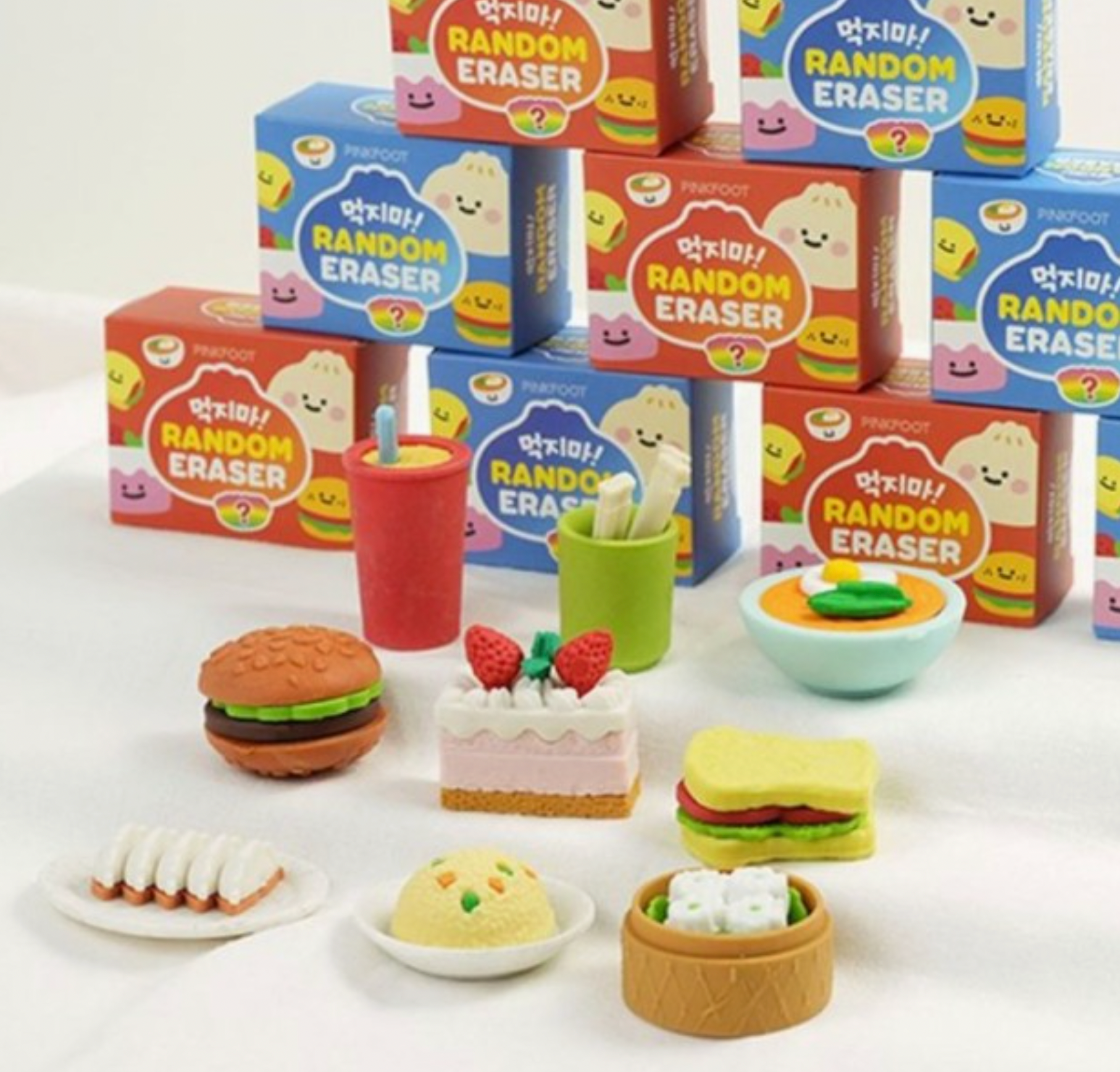 Yummy Snack Miniature Random Eraser Box