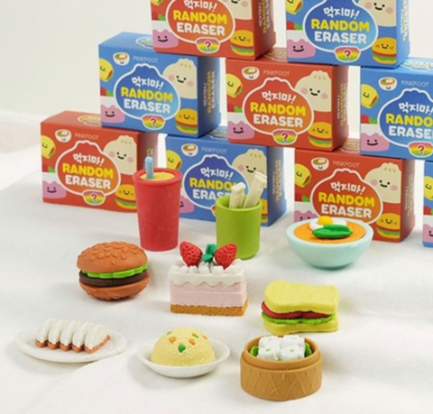 Yummy Snack Miniature Random Eraser Box