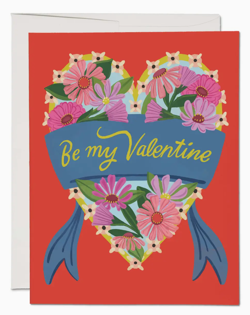 Daisy Heart Valentine Greeting Card