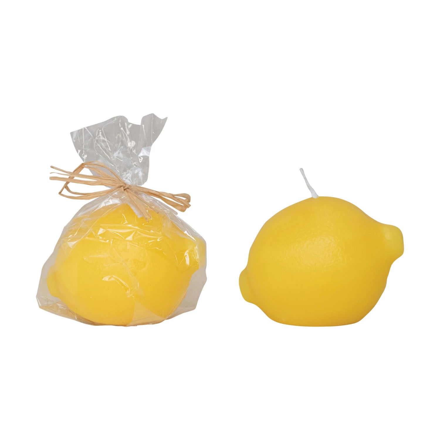 Unscented Lemon Shaped Candle
