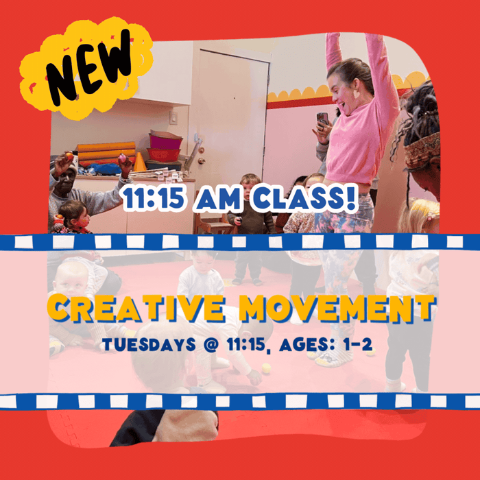 Creative Movement Tuesday, 11:15-12 (Ages: 1-2)