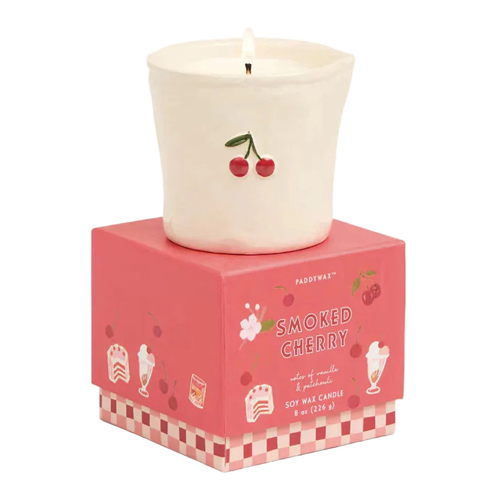 Bistro 8 oz White Ceramic Candle