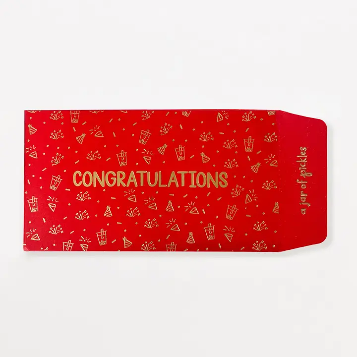 Congratulations Red Envelope Set of 3 - Stay Forever