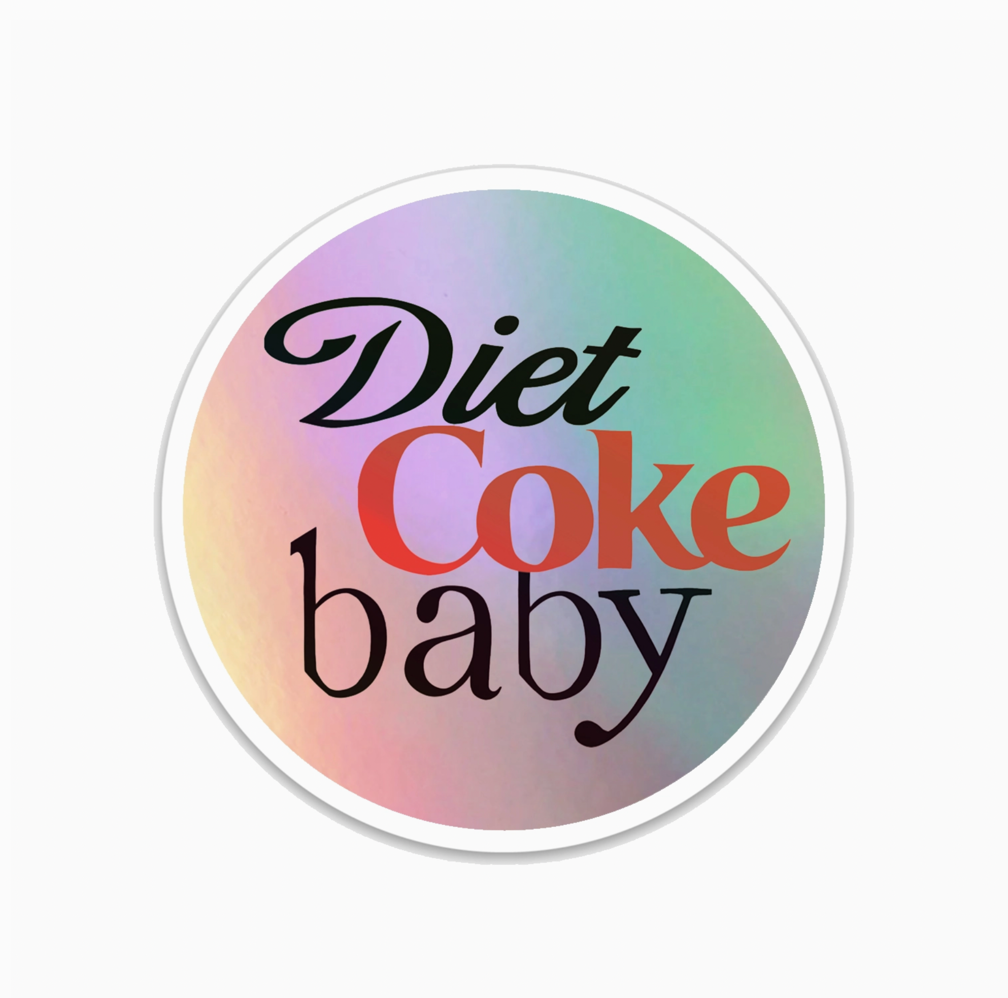 Diet Coke Holographic Sticker