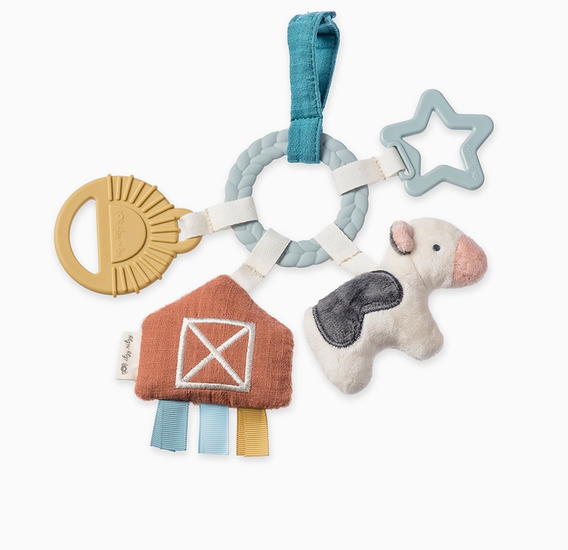 Bitzy Busy Ring™ Teething Activity Toy Farm