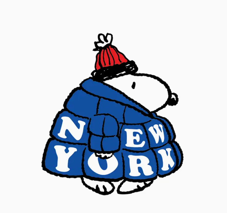 Snoopy NY Puffer Sticker