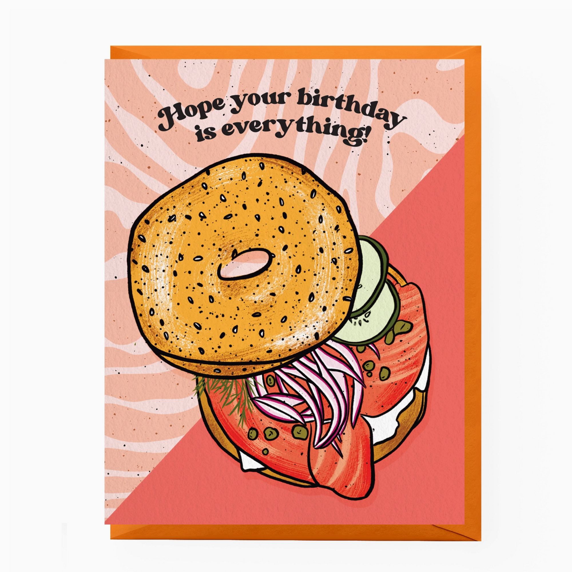 Everything Bagel Birthday Card