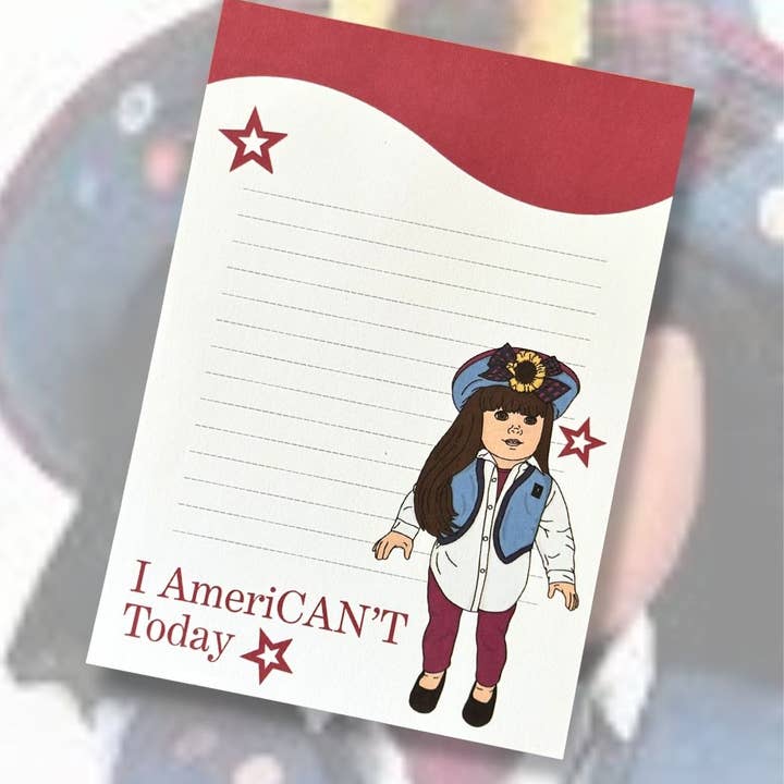 90s American Girl American't Notepad