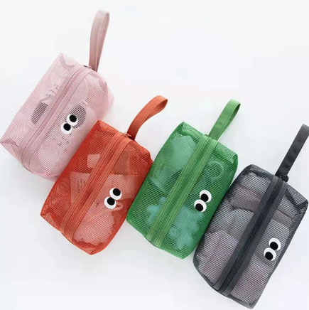 Mesh Googly Eye Pouch