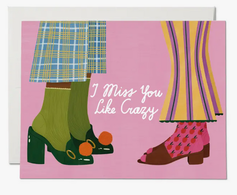 Crazy Socks greeting card