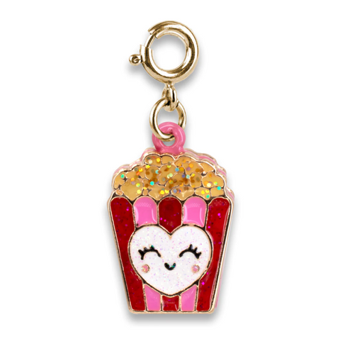 Charm It! Gold Glitter Popcorn Charm