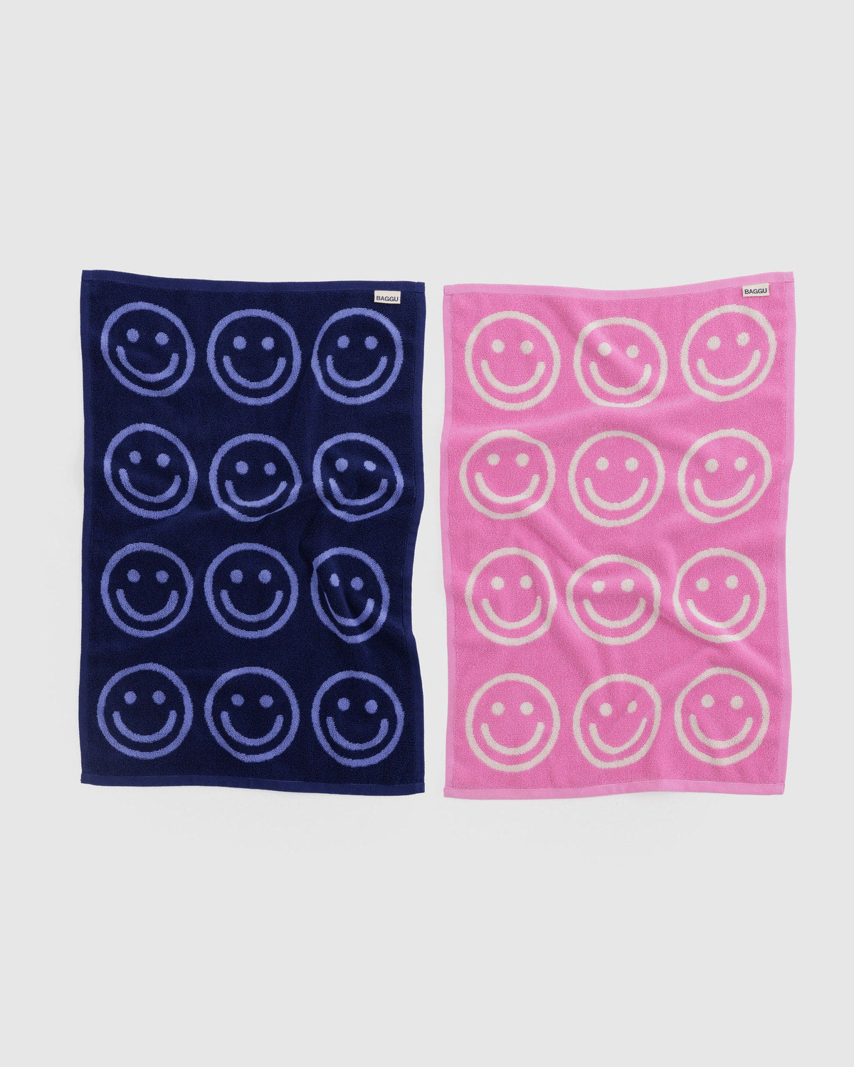 Baggu Hand Towel Set of 2 - Happy Pink Blue - Stay Forever