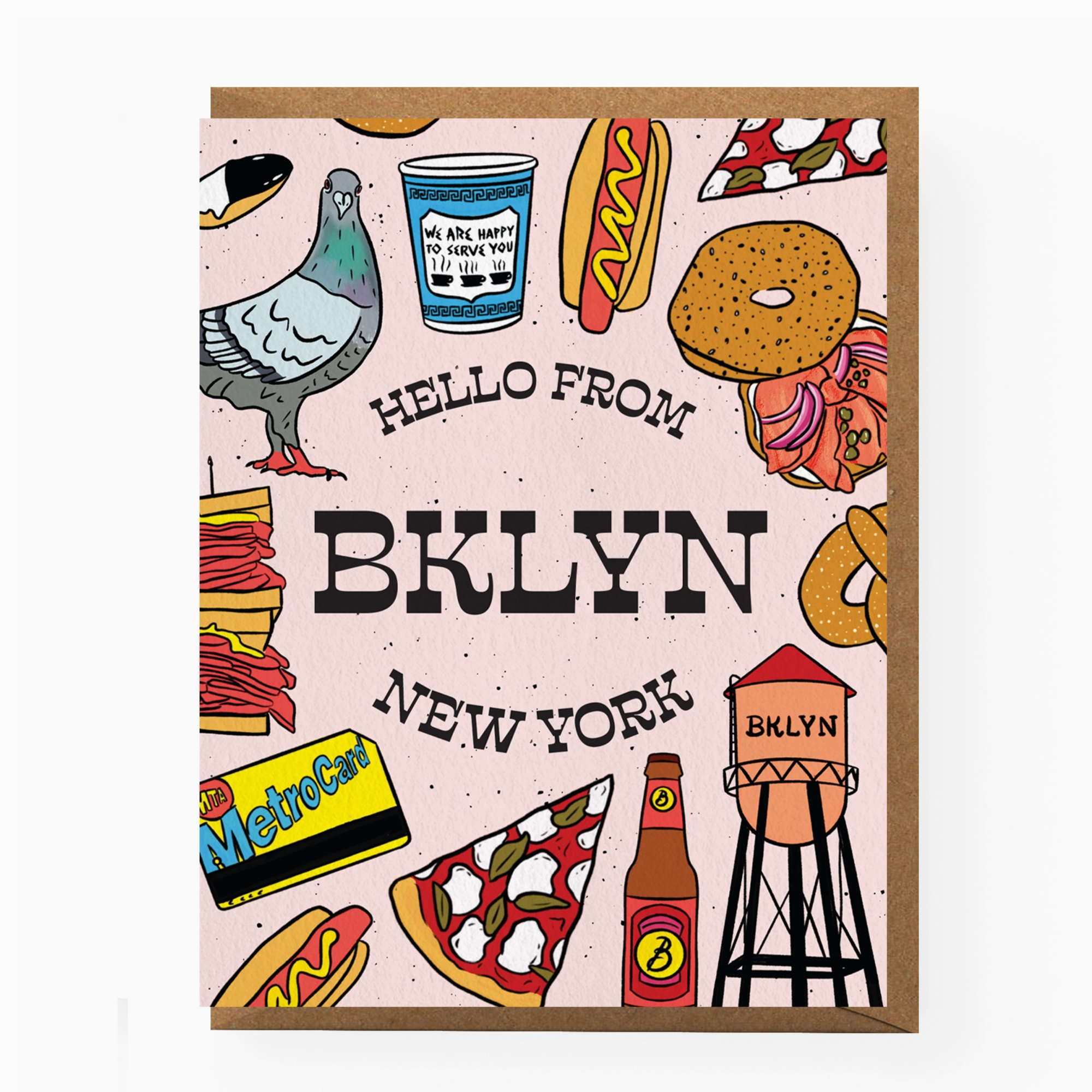 Hello from Brooklyn Greeting Card