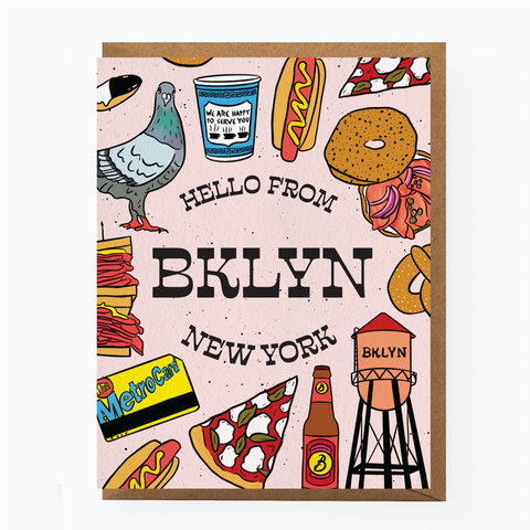 Hello from Brooklyn Greeting Card
