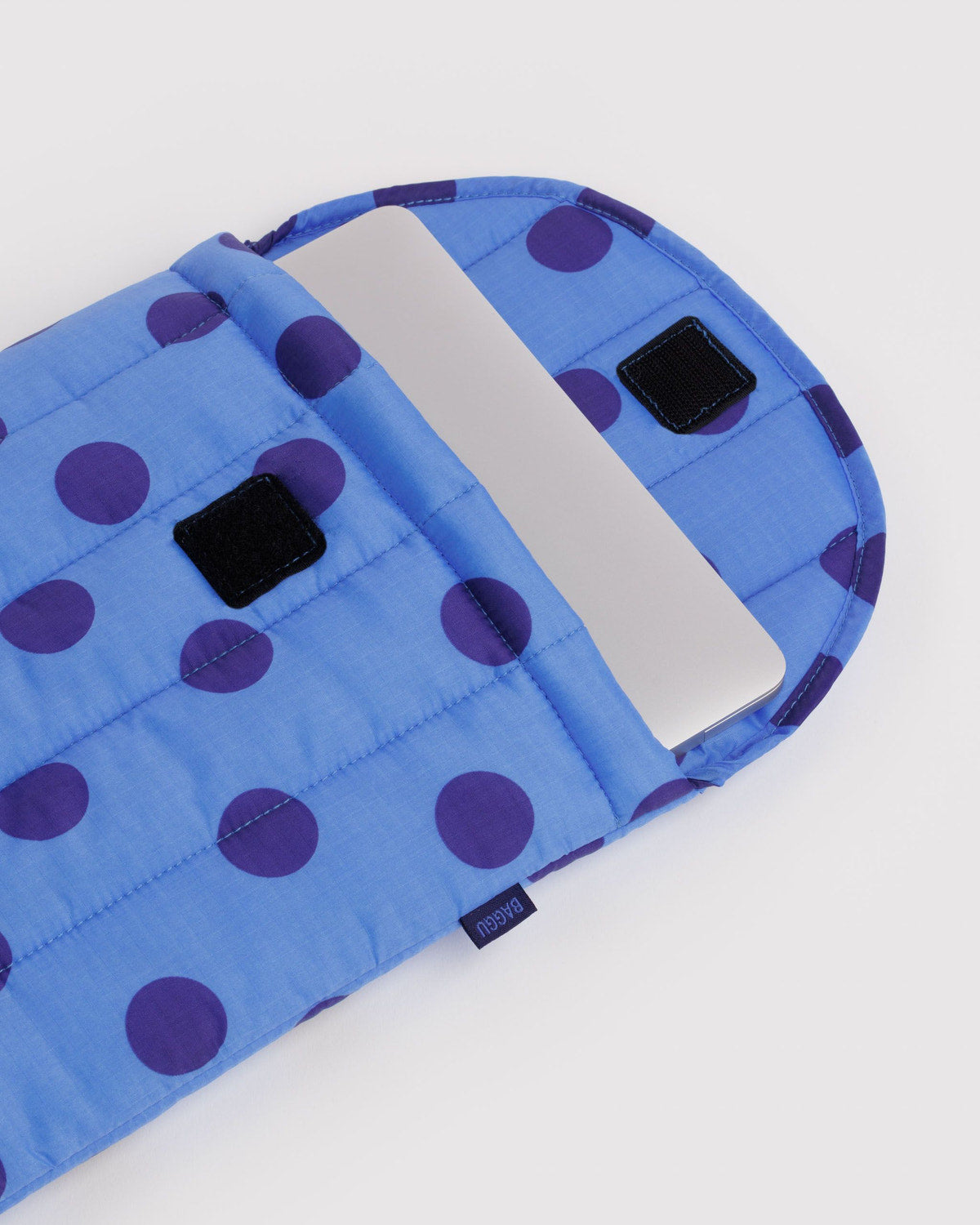 Puffy Laptop Sleeve 13/14" Blue Polka Dot