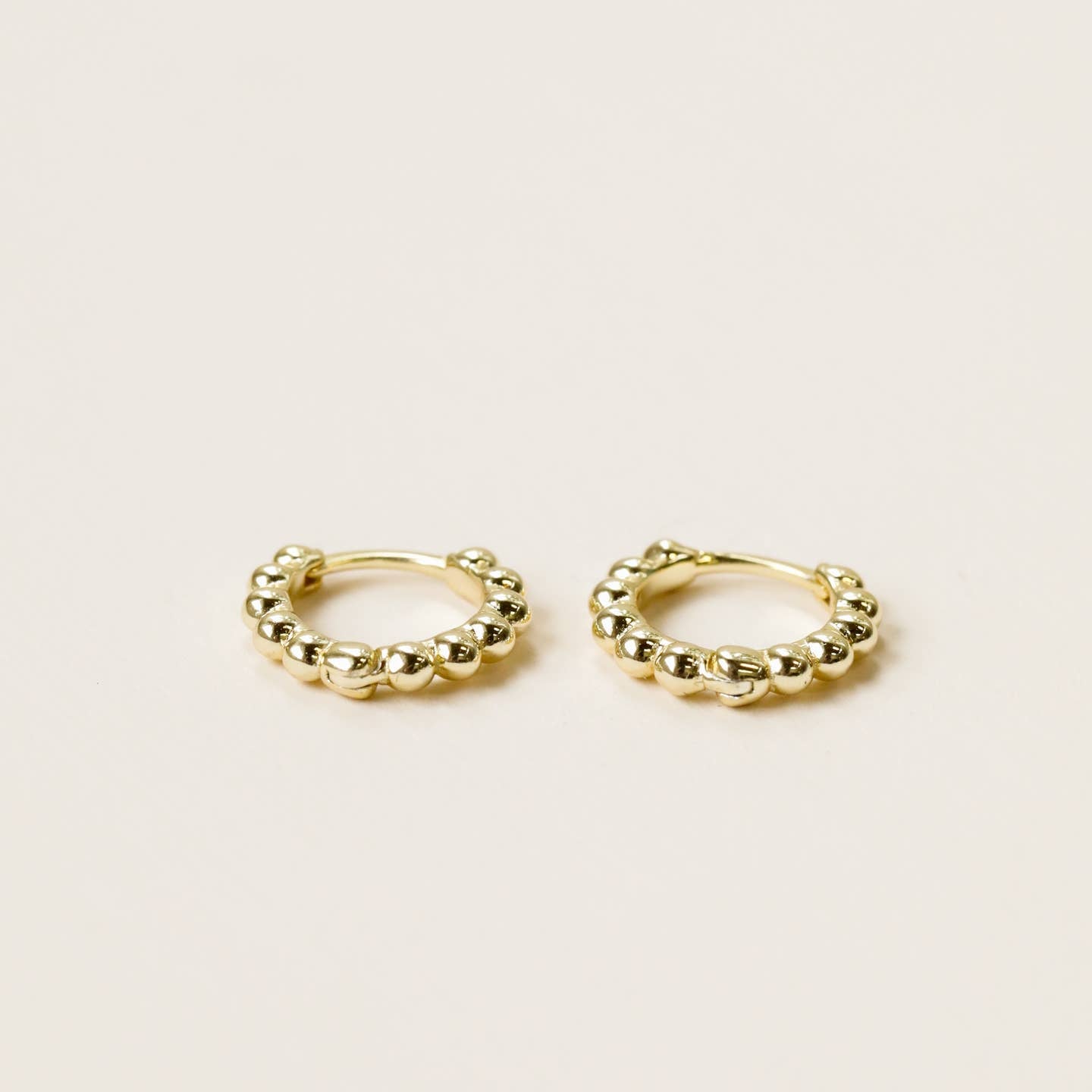 Ball Hoop - Tiny - Gold Earrings