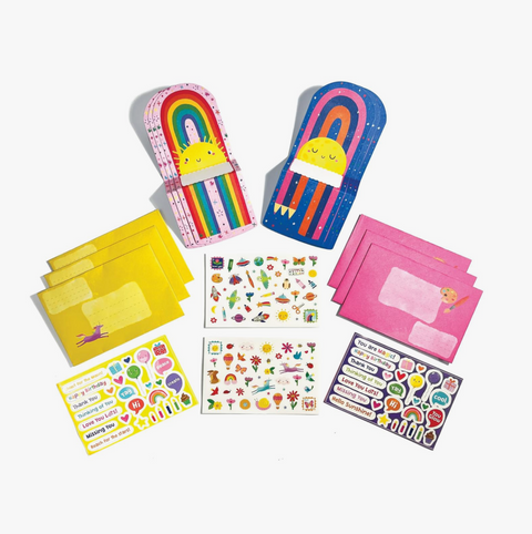 Tiny Tada! Note Cards & Sticker Set - Hello Rainbows