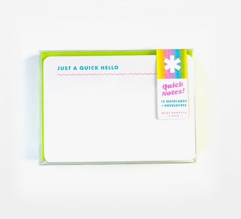 Quick Notes! Riso Flat Notecards