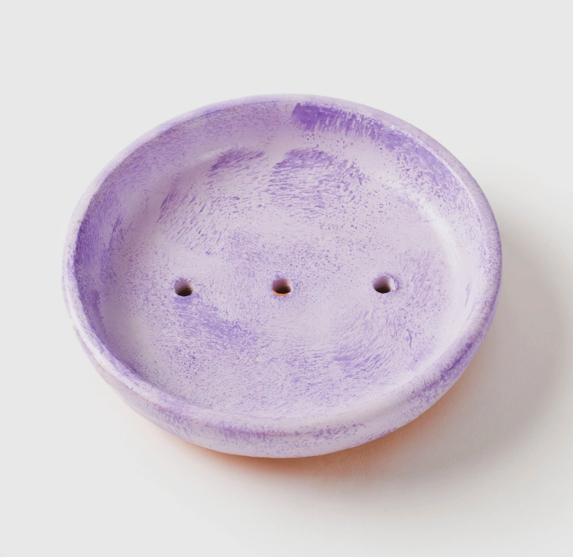 Washed Lavender Soap Dish