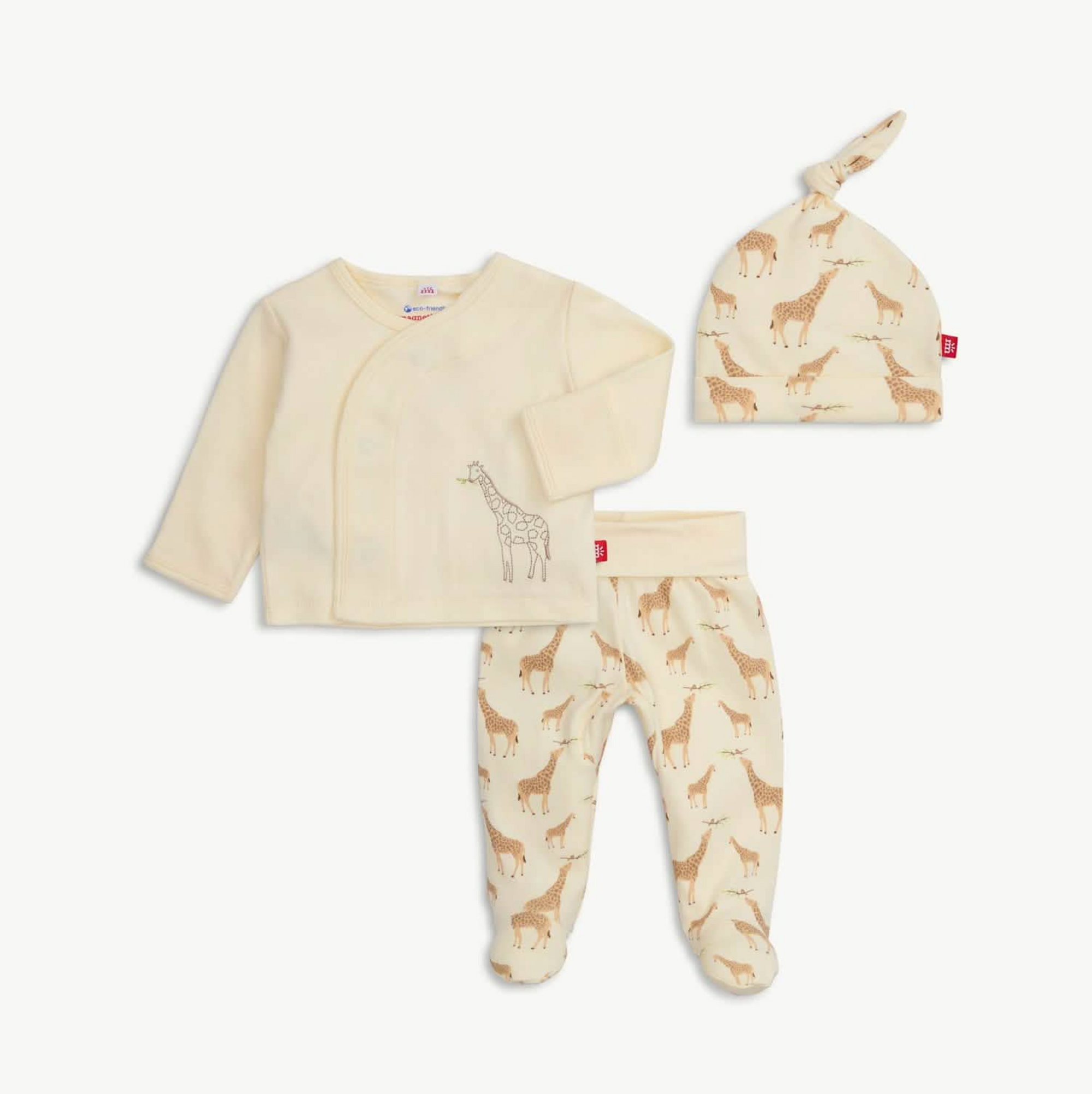 Cream Jolie Giraffe Organic Take Me Home Set
